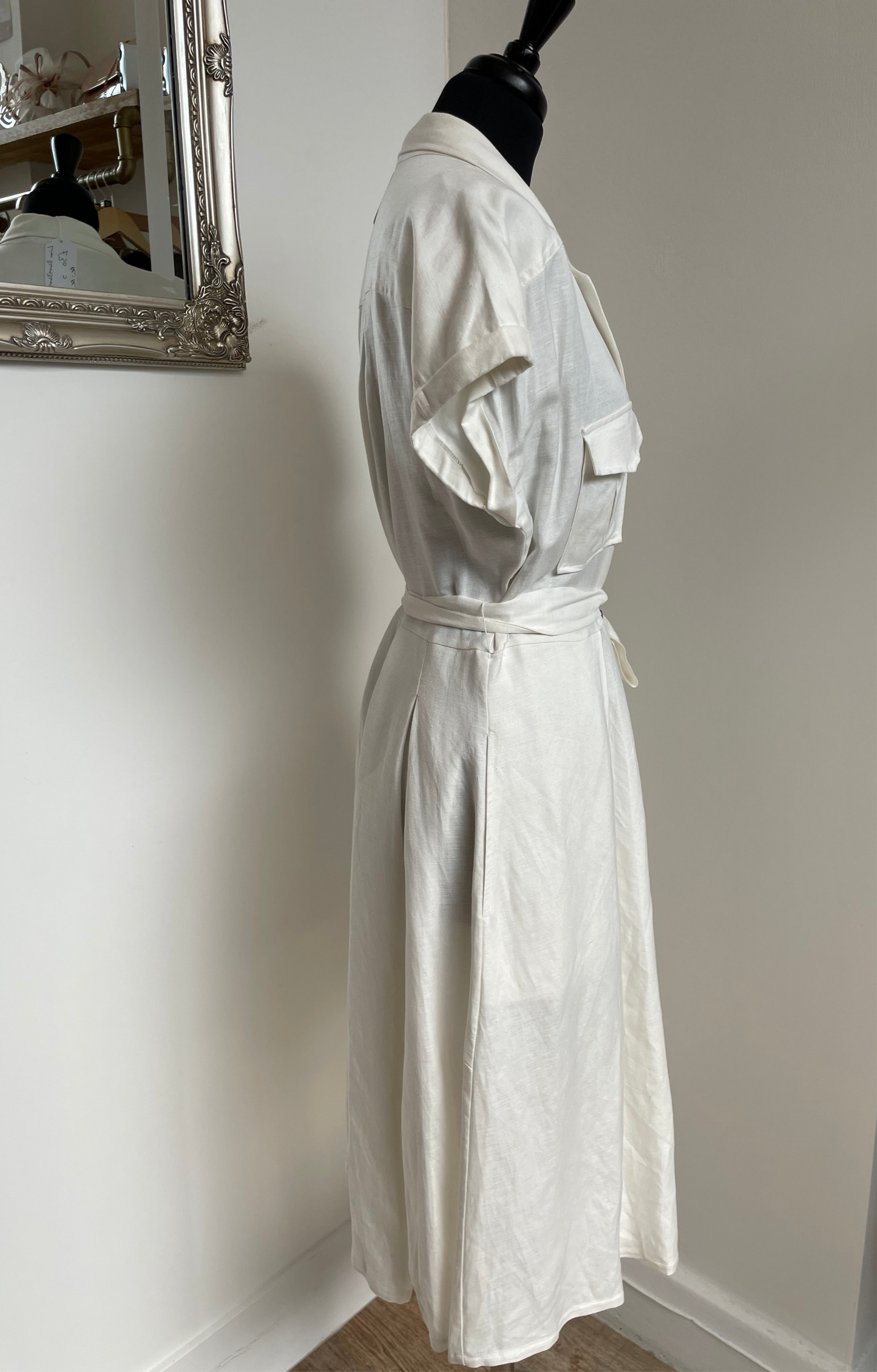 Principles Cream Linen dress Size 14