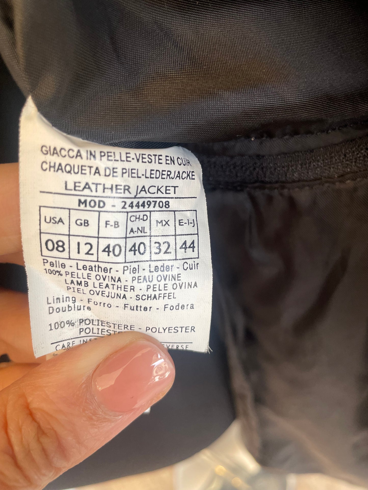 Italian Leather 2 way coat