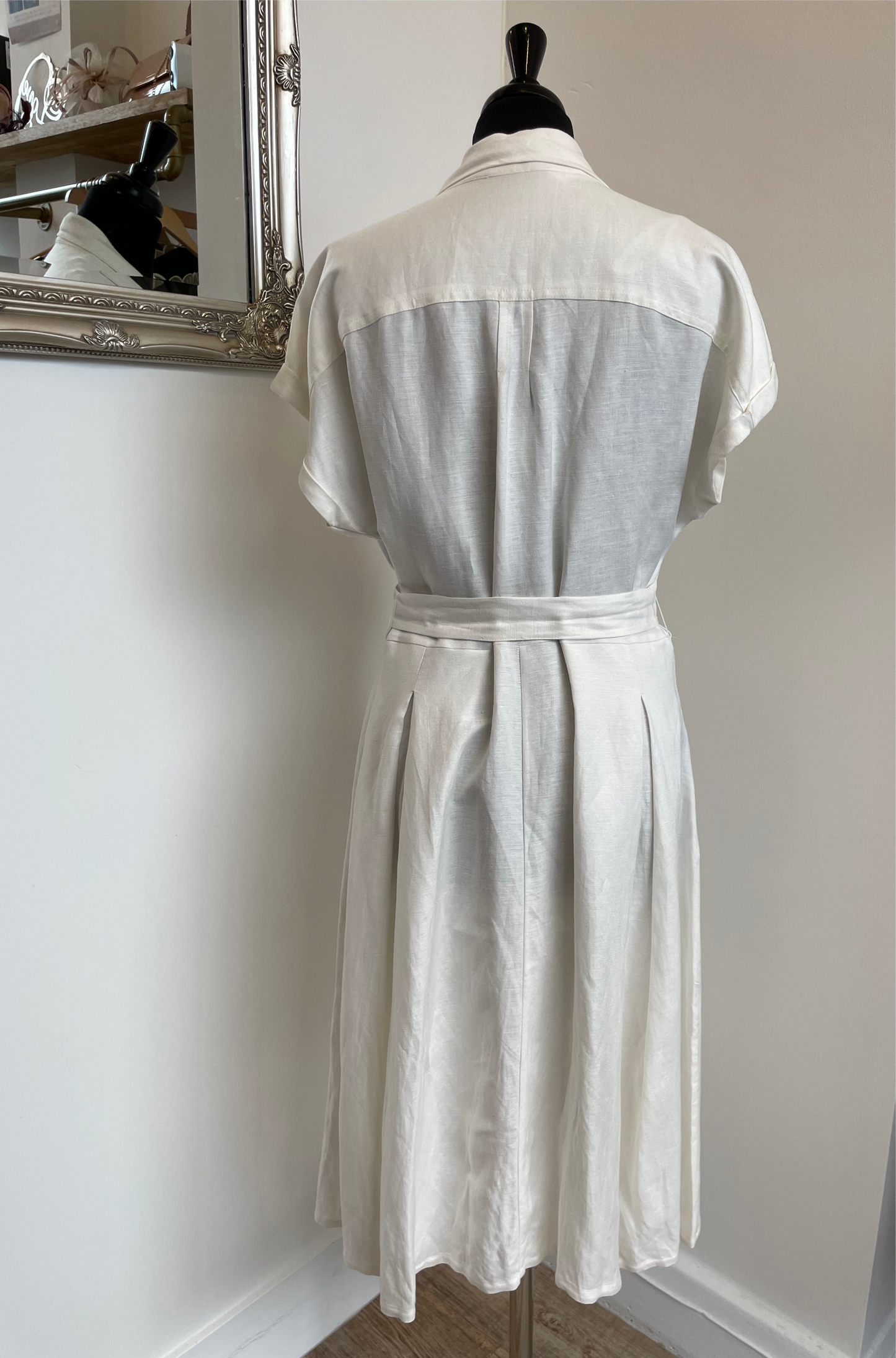Principles Cream Linen dress Size 14