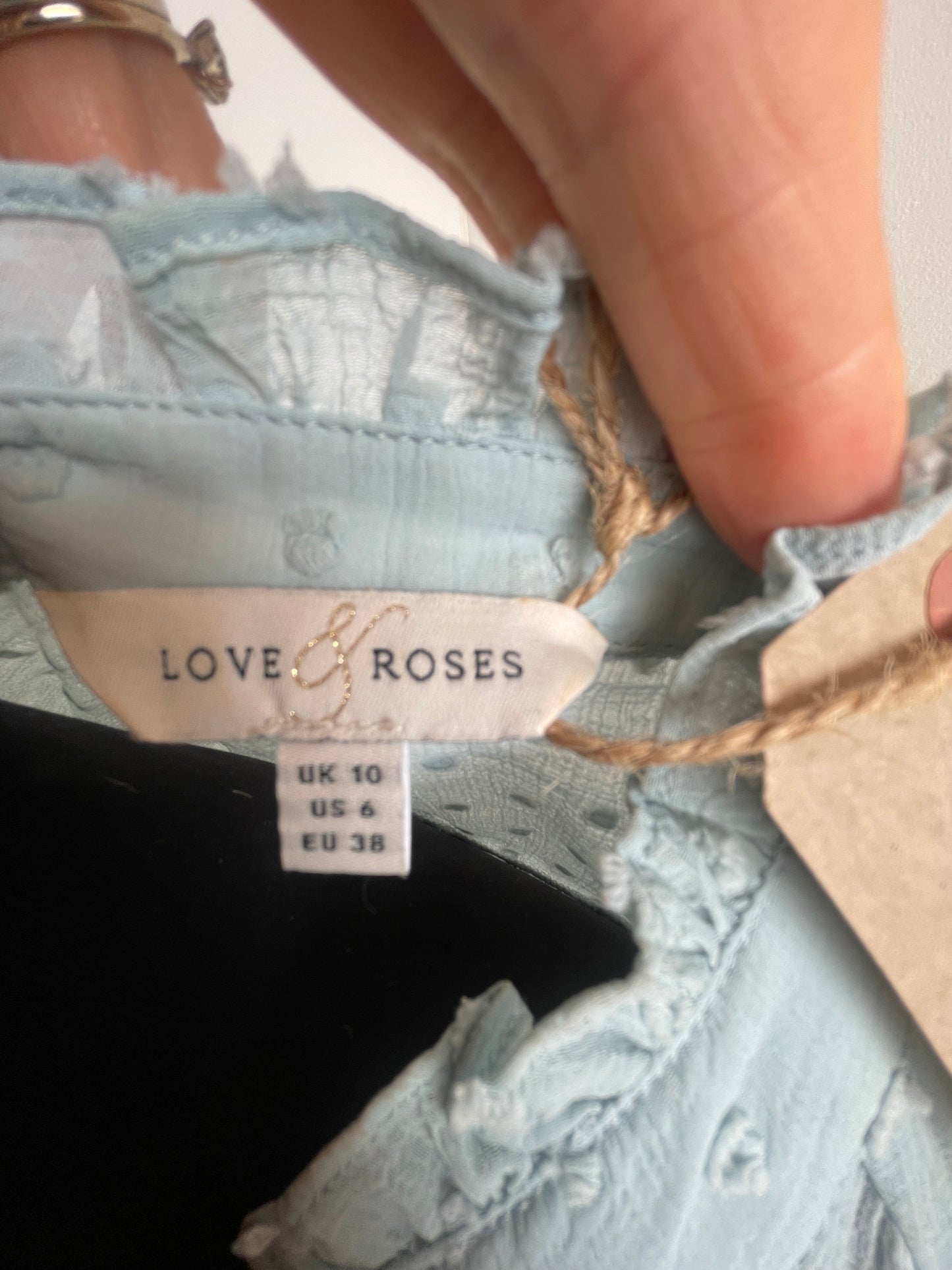 Love & Roses blouse size 10