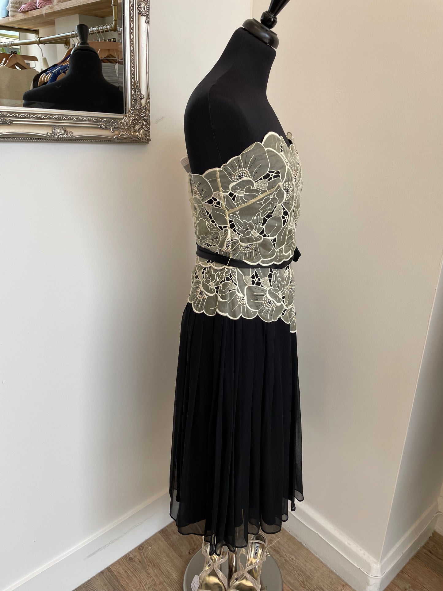 Coast strapless midi dress size 12