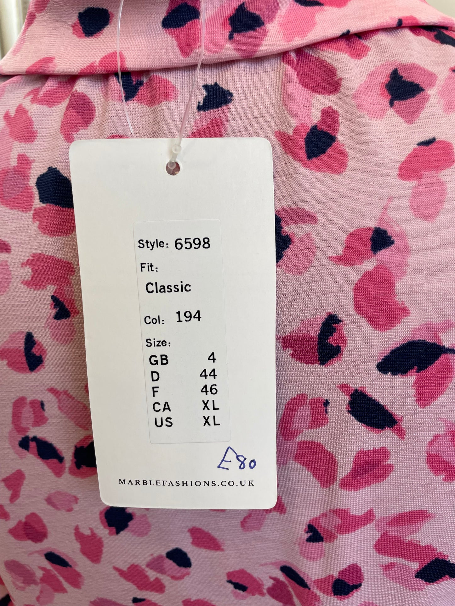 Marble midi dress size XL