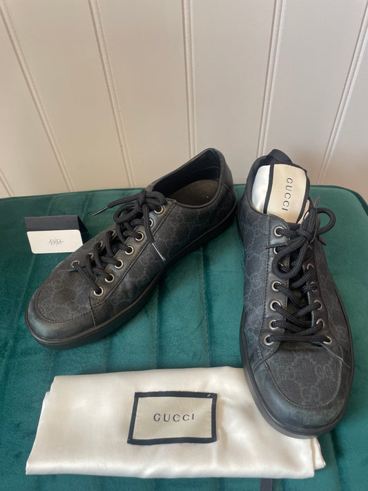 Gucci GG Supreme Black Trainers Size UK 5 NO BOX